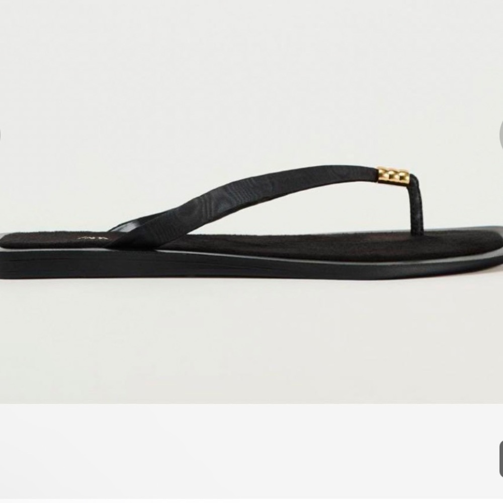 ZARA 100% Leather Flat Sandals - Picture 7 of 7